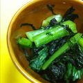花鶏1900's cooksnap of when they made 小松菜とあおさのりのサッパリ和え物.