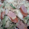 じゅんpooh's cooksnap of when they made 春キャベツのとウィンナーの卵炒め.