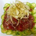 ✩あいり✩'s cooksnap of when they made 新玉葱乗っけてカツオのカルパッチョ.