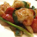 cafe lazoo's cooksnap of when they made 海老とエシャレットのトマト炒め.