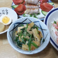 まっきー♪３７'s cooksnap of when they made ほうれん草と油揚げのめんつゆワサビ和え☆.