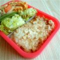 yuka119's cooksnap of when they made ☆炊飯器でチキンライス♪お弁当にも便利☆.