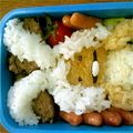 ひななおゆめmama's cooksnap of when they made 簡単♪　なめこ（白ウサギなめこ）キャラ弁.