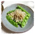 ＴＯＭＯＷＡＴ's cooksnap of when they made しらすとガーリックの春色サラダ.