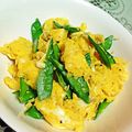 ☆ももぴ☆'s cooksnap of when they made さやえんどうのスクランブルegg.