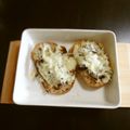 kebeibiko's cooksnap of when they made きのことシラスのチーズトースト.