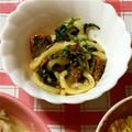ma___111's cooksnap of when they made ＊さんま缶の焼きうどん＊.