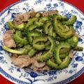 nikta's cooksnap of when they made ゴーヤと豚のナンプラー炒め.