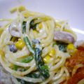 ちゃむ♡'s cooksnap of when they made 簡単♪クリームパスタ.