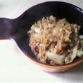 かよpon's cooksnap of when they made あまったキャベツで肉味噌丼.