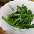 ramieru's cooksnap of when they made 菜の花のごま油炒め.