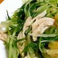 miyuyu28's cooksnap of when they made 水菜とササミのポン酢和え.