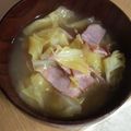 サーフブレイド's cooksnap of when they made キャベツとベーコンの味噌汁.
