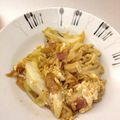 チーム6's cooksnap of when they made キャベツとベーコンの卵とじ.