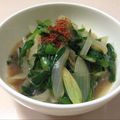 ポピー５'s cooksnap of when they made ニラとたまねぎのゴマ油風味のおひたし.