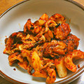 mokun's cooksnap of when they made ちくわのキムチ炒め～キムちくわ♪.