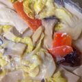 ♪まるえ's cooksnap of when they made 高野豆腐とキャベツきのこのミルク煮.