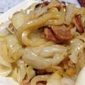 hapihapico's cooksnap of when they made ＊ポン酢 de 焼きうどん＊.