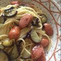 コチーチー☆'s cooksnap of when they made ぱぱっと！なすとウインナーのオイルパスタ.