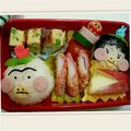 ayay2067's cooksnap of when they made キャラ弁 はなかっぱ ももかっぱちゃん.