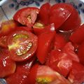 1st dash's cooksnap of when they made ゴーヤとミニトマトのマリネ.