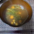 料理下手キョンさん's cooksnap of when they made なめこの赤だしお味噌汁.