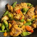 ame-ikuru's cooksnap of when they made 鶏肉とオクラのトマト味噌炒め.