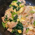 えみちょりん♪'s cooksnap of when they made 豚バラ・小松菜・卵だけ！ シンプル塩炒め.