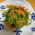 けちのしん's cooksnap of when they made 豆苗と人参の胡麻和え.