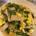 dollyj's cooksnap of when they made ☆簡単☆小松菜とキノコの中華たまご炒め.