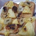 さむさん's cooksnap of when they made バナナパイナップルトースト.