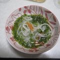 きらり流れ星's cooksnap of when they made 甘酢漬け大根とめかぶの合わせ.