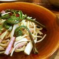 ちゃんねるゆみ's cooksnap of when they made こごみ パスタ.