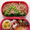 咲mama's cooksnap of when they made 超簡単！はらぺこあおむしキャラ弁。.