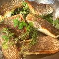 プニ蔵's cooksnap of when they made 真鯛のポワレ(皮目パリパリ).