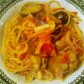 クッキキますたろう's cooksnap of when they made お鍋１つで☆茄子としめじのトマトパスタ.