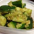 リッチー☆'s cooksnap of when they made ポン酢で☆たたききゅうりのごま風味漬け.