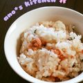anochi。's cooksnap of when they made 焼き明太子と大葉の混ぜご飯.