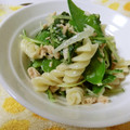 kiky1717's cooksnap of when they made ♪絹さやとマカロニのツナマヨ和え♪.