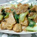 オカメ食堂's cooksnap of when they made あまった竹の子の煮物と青梗菜の炒め物.