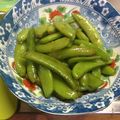 ななまるぶーこ's cooksnap of when they made スナップえんどうの辛子醤油和え.