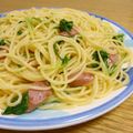そらてんママ's cooksnap of when they made 簡単？ペペロンチーノスパゲッティ.
