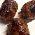n＆k's cooksnap of when they made うちの肉巻きおにぎり.