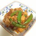 ☆土佐ぶんたん☆'s cooksnap of when they made スナップえんどうと鳥ももとｴﾘﾝｷﾞ炒め.