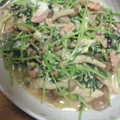 かつおkun's cooksnap of when they made 豆苗とイカの塩辛の卵炒め.