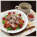まりんごっこ's cooksnap of when they made ☆豚しゃぶゴマだれサラダ☆.