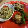かよpon's cooksnap of when they made あまったキャベツで肉味噌丼.
