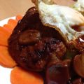 nakageeeee's cooksnap of when they made 煮込み風☆豆腐ハンバーグのロコモコ＊.
