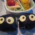 snow122193's cooksnap of when they made 秋の森　まっくろくろすけ弁当（キャラ弁）.