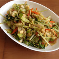 タクスケまま's cooksnap of when they made **水菜とｷｬﾍﾞﾂの胡麻和え**.
